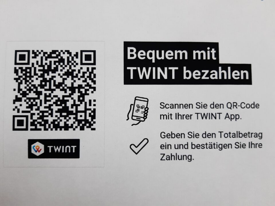 Kollekte mit Twint bezahlen